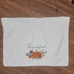 Embroidered Thankful Kitchen Towel